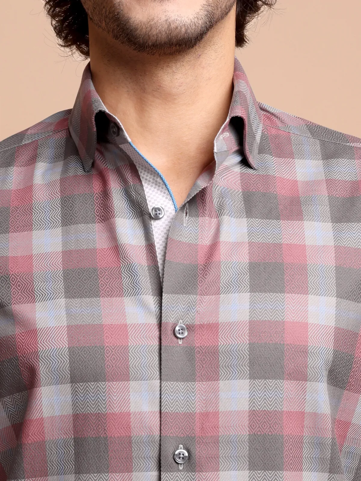 Pure Cotton Non Iron After Twilight Shirt - Herringbone weave