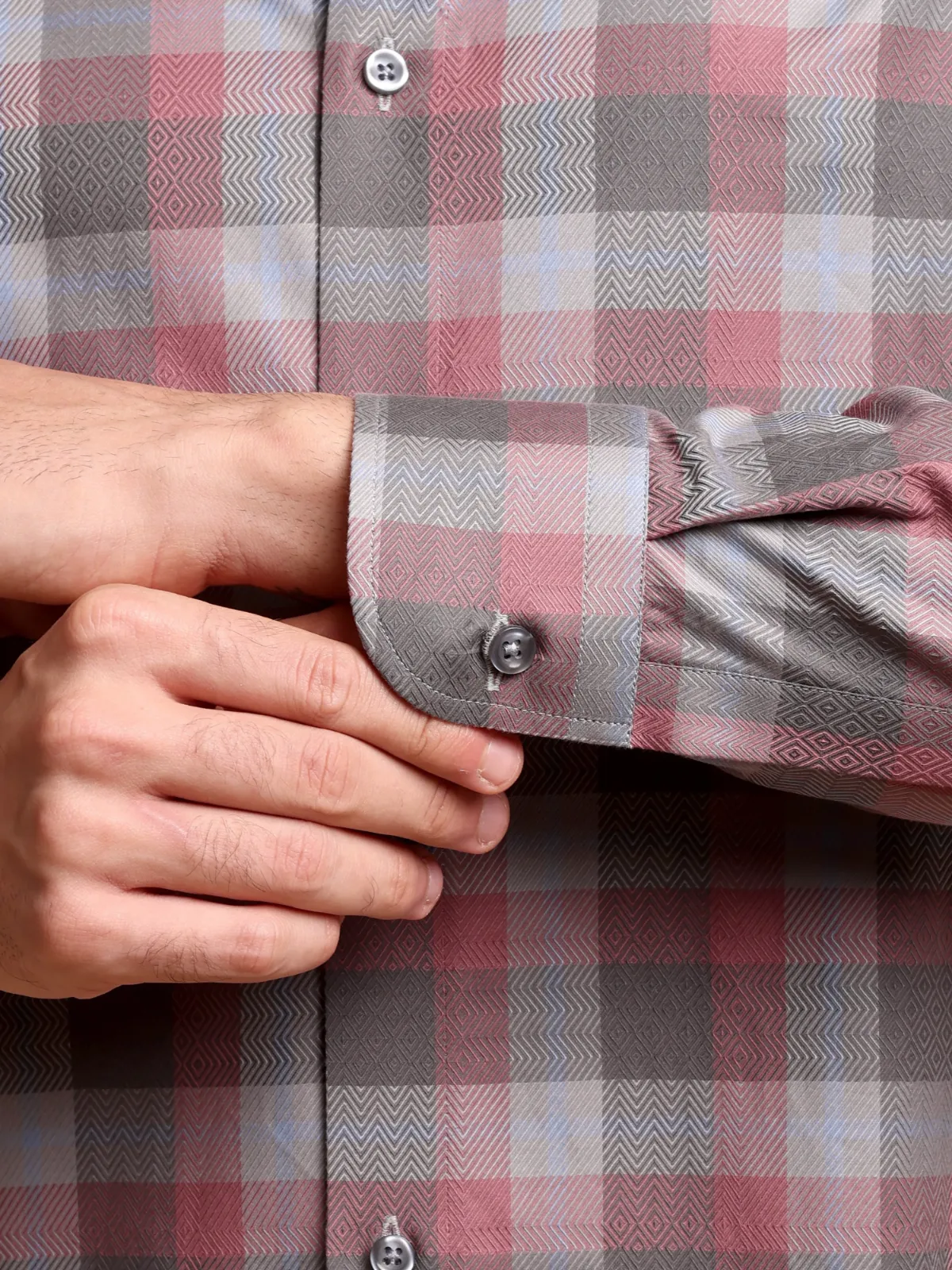 Pure Cotton Non Iron After Twilight Shirt - Herringbone weave