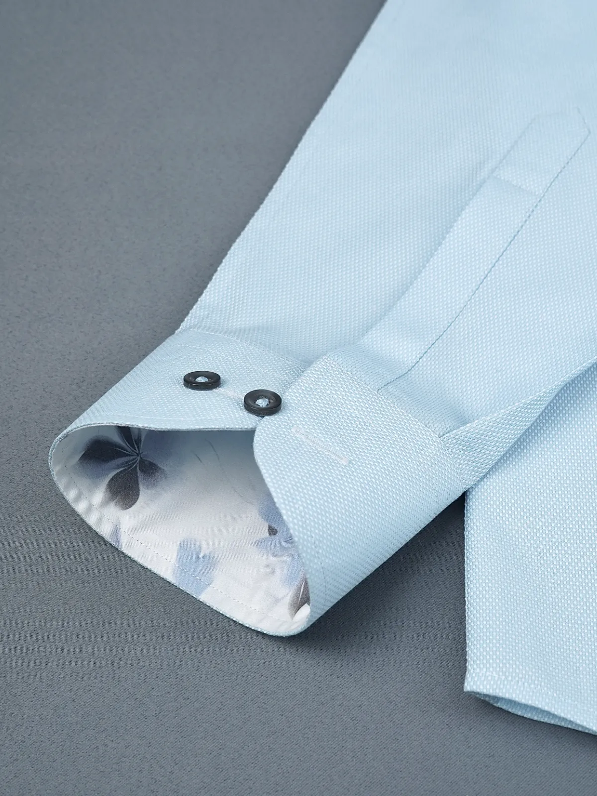 Pure Cotton Non Iron Topaz Shirt - Dobby Weave