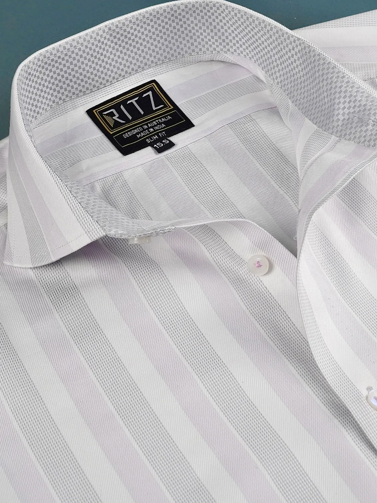 Pure Cotton Non Iron Sea Lavender Shirt - Dobby Weave