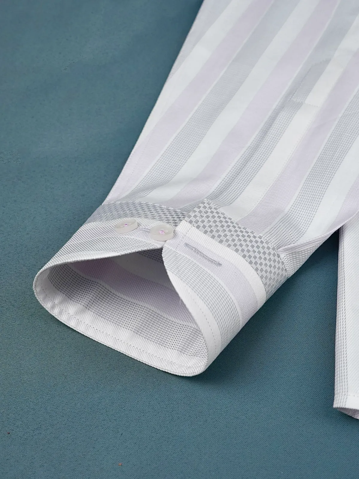 Pure Cotton Non Iron Sea Lavender Shirt - Dobby Weave