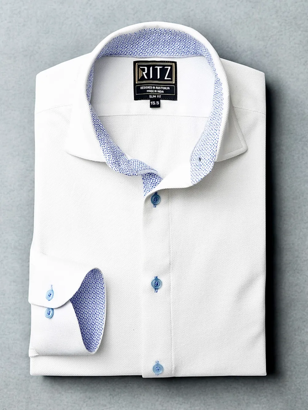 Non-Iron Stretch Swiss Winter Shirt - Piqué Knit Weave