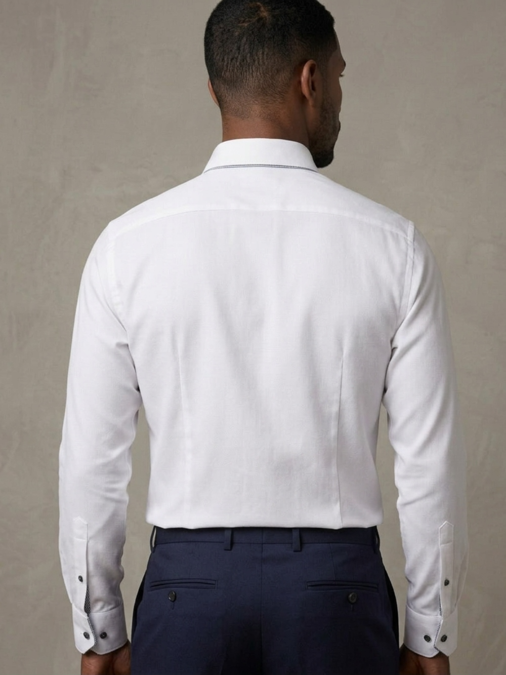 Non-Iron 100% Cotton White Shirt - Twill Weave
