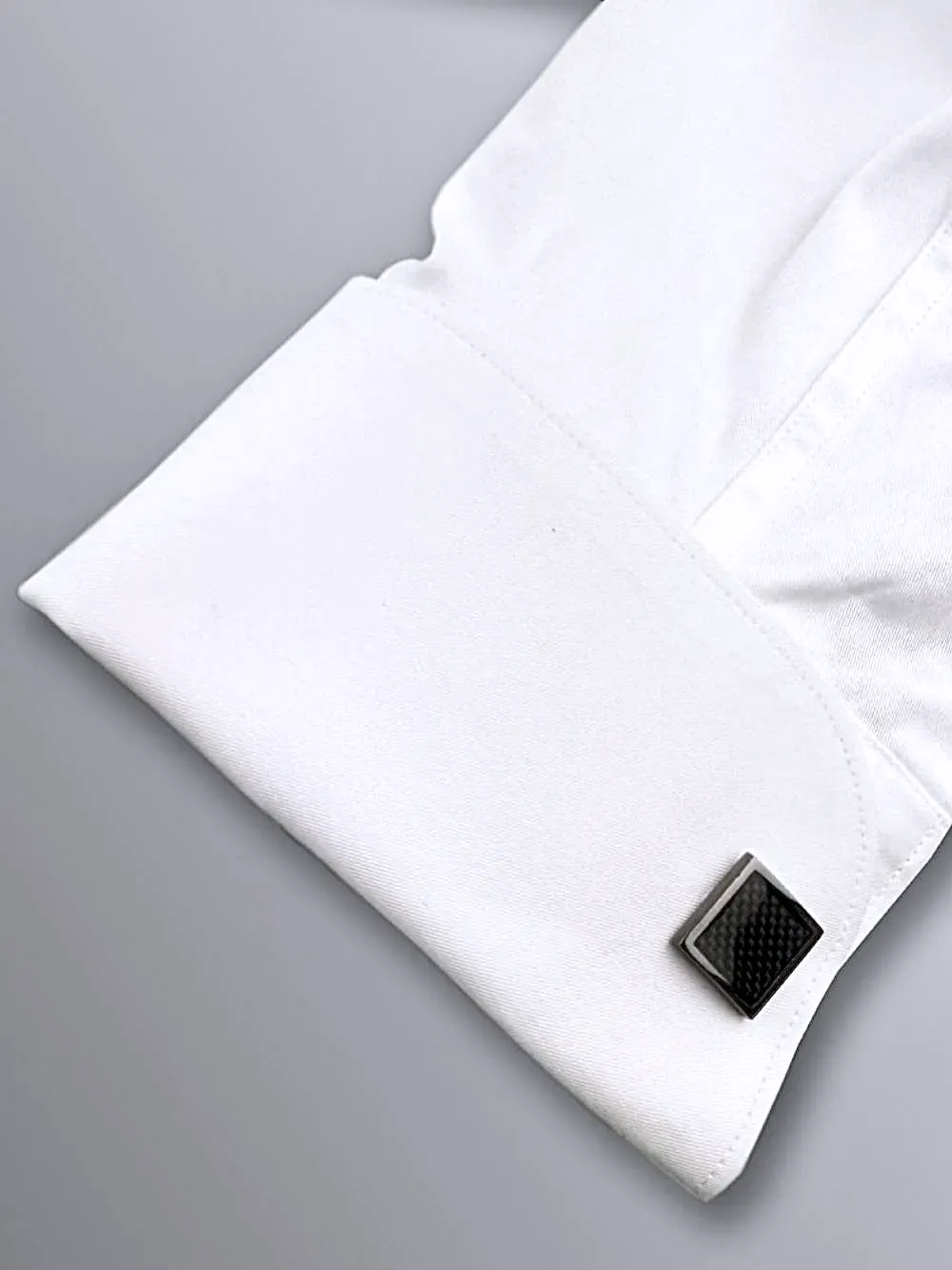 Round Wing Tip Collar Tuxedo Shirt - Twill Weave