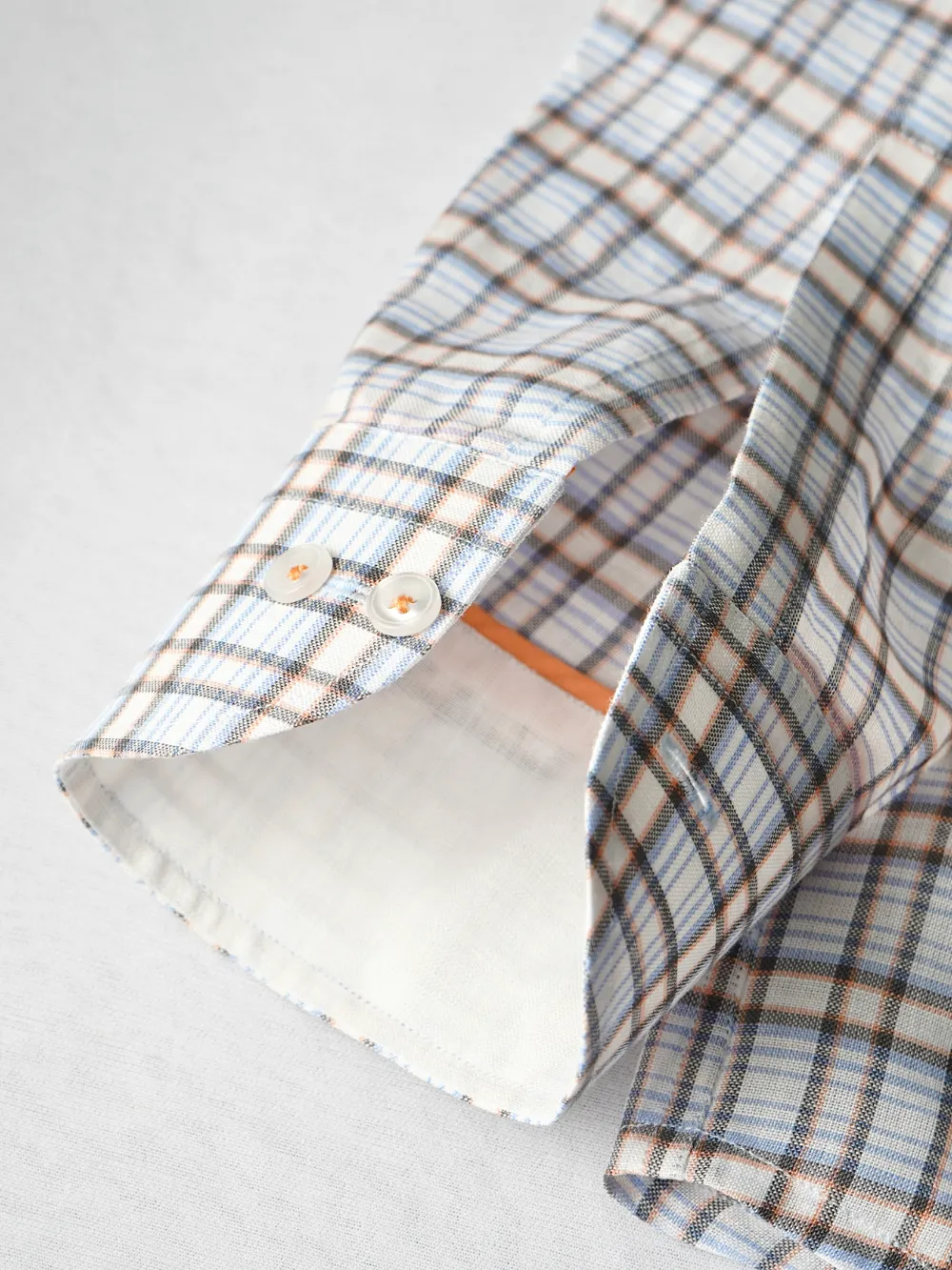 Pure Hemp Yard Dyed SpringDawn Grid Shirt