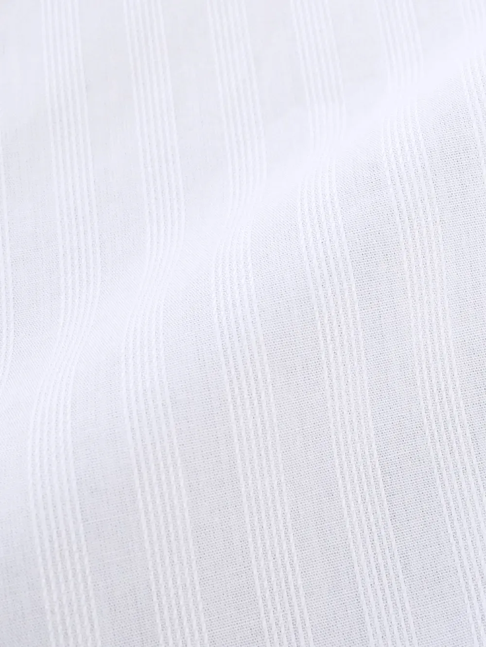 White Shirt with Signature Satin Accent - Midnight