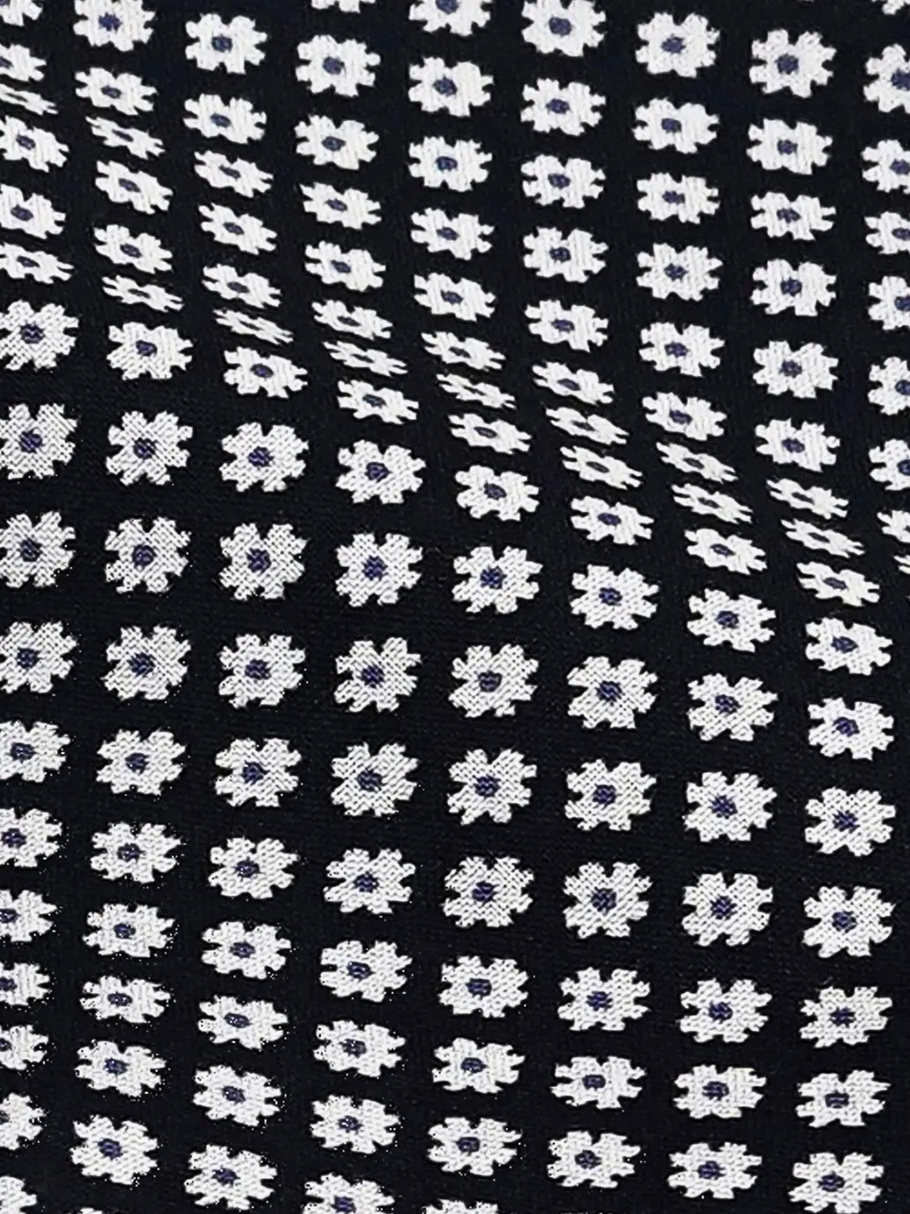 Non-Iron Snow Flowers Shirt - Plain Weave