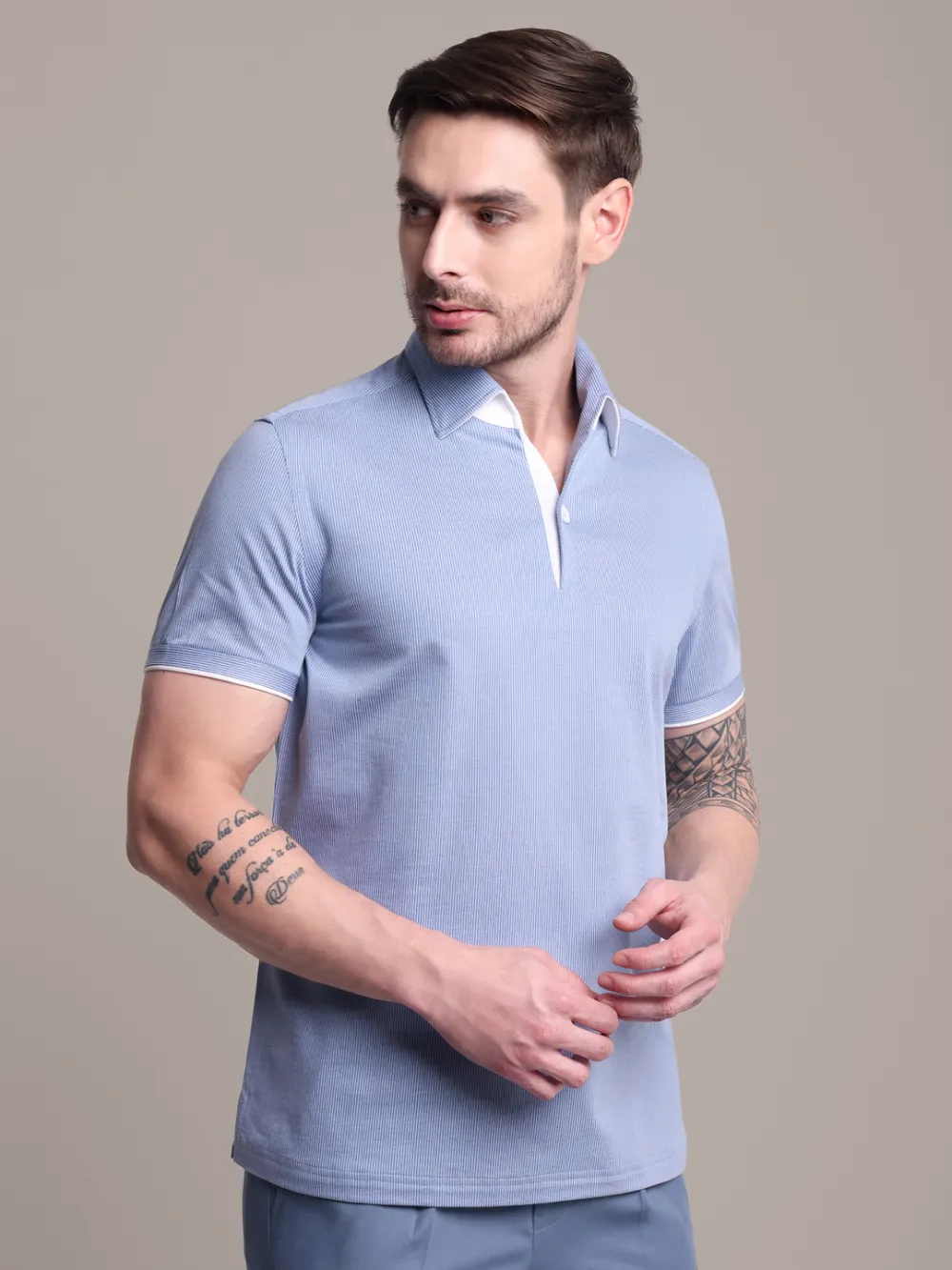 Ritz Exclusive: Frozen Dew One-Piece Collar Smart Polo