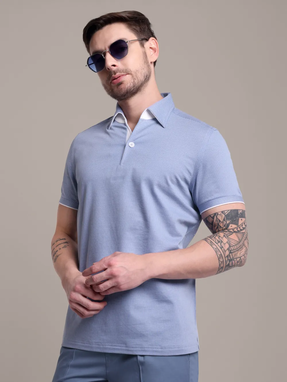 Ritz Exclusive: Frozen Dew One-Piece Collar Smart Polo