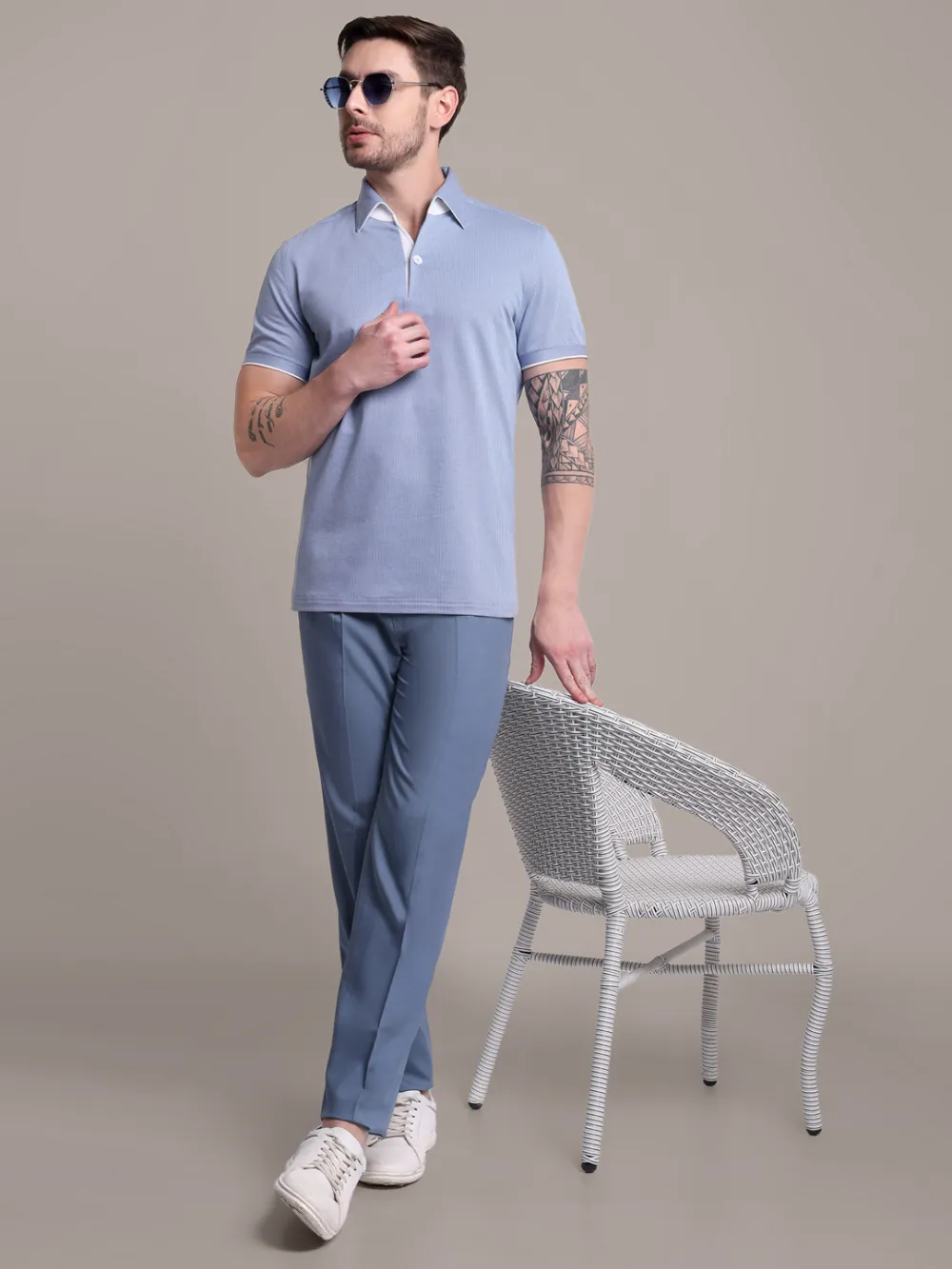 Ritz Exclusive: Frozen Dew One-Piece Collar Smart Polo
