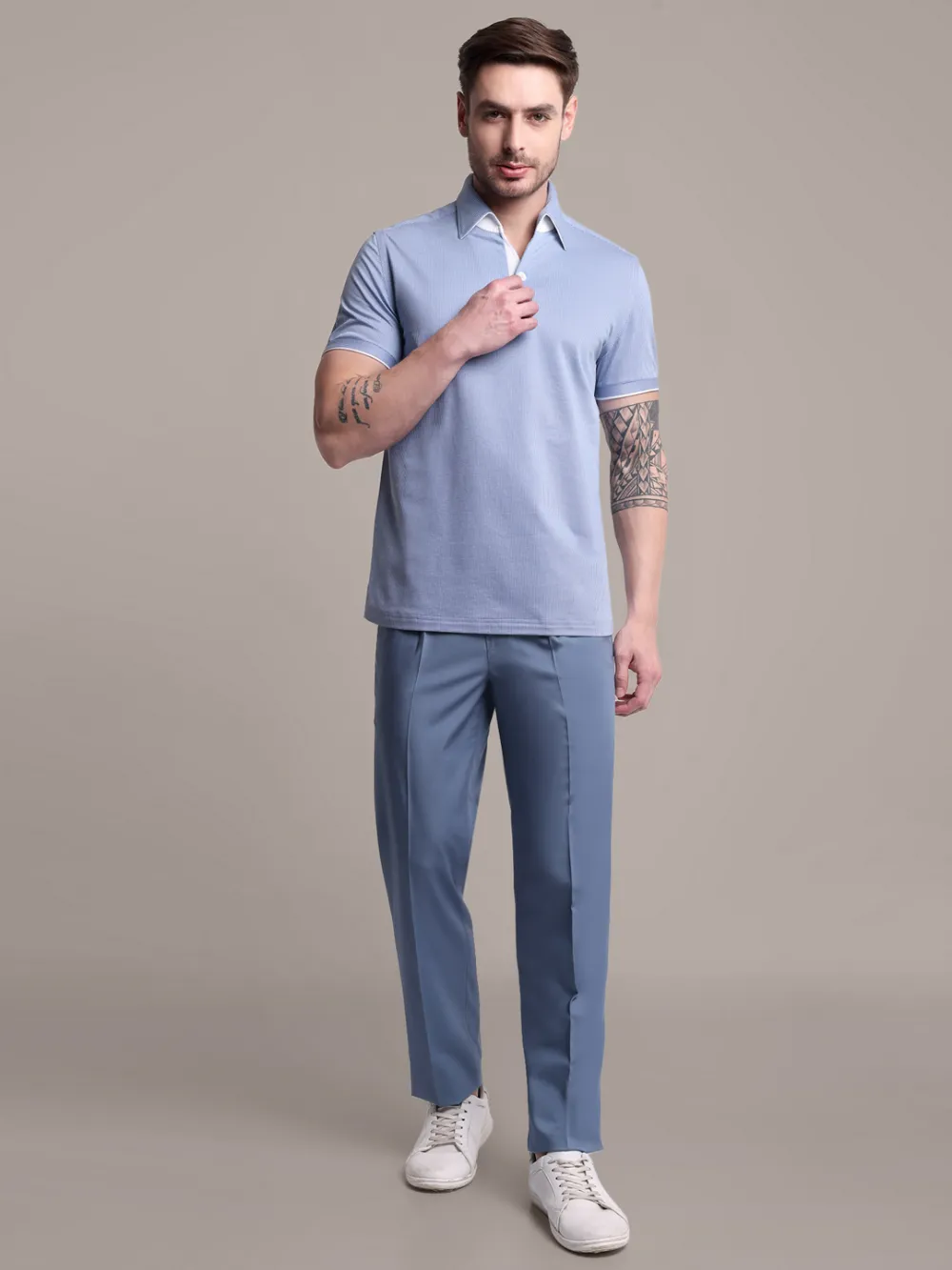 Ritz Exclusive: Frozen Dew One-Piece Collar Smart Polo