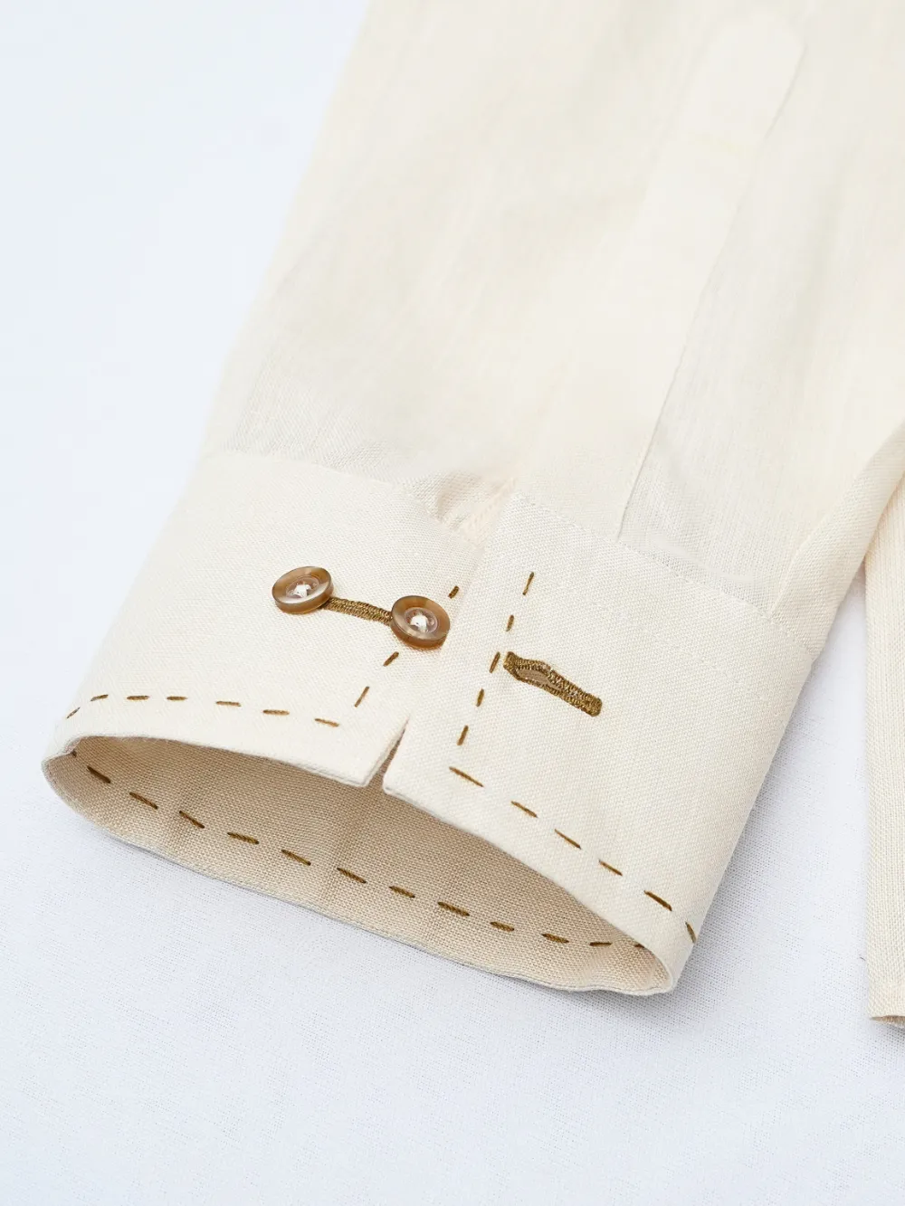 Sustainable - 100% Hemp Plain Ivory Essence Shirt
