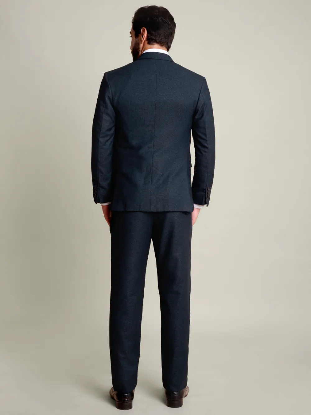 Luxury Premium Viscose Suit with Dobby Weave – Turquoise and Black
