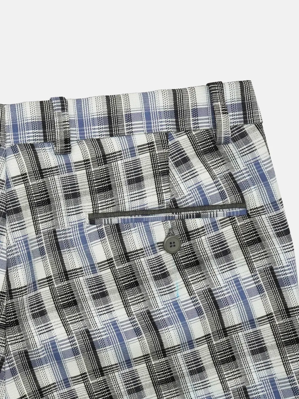 Pure cotton Extra stretch Shirt and Viscose Grid Trousers Designer Pair
