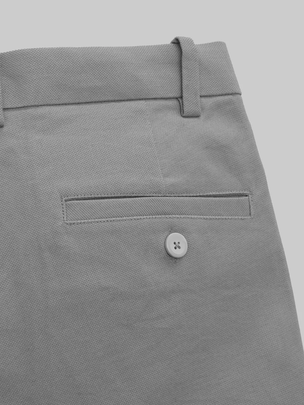 Pure cotton Gray Striped Shirt and Gray Cotton Chino Designer Pair