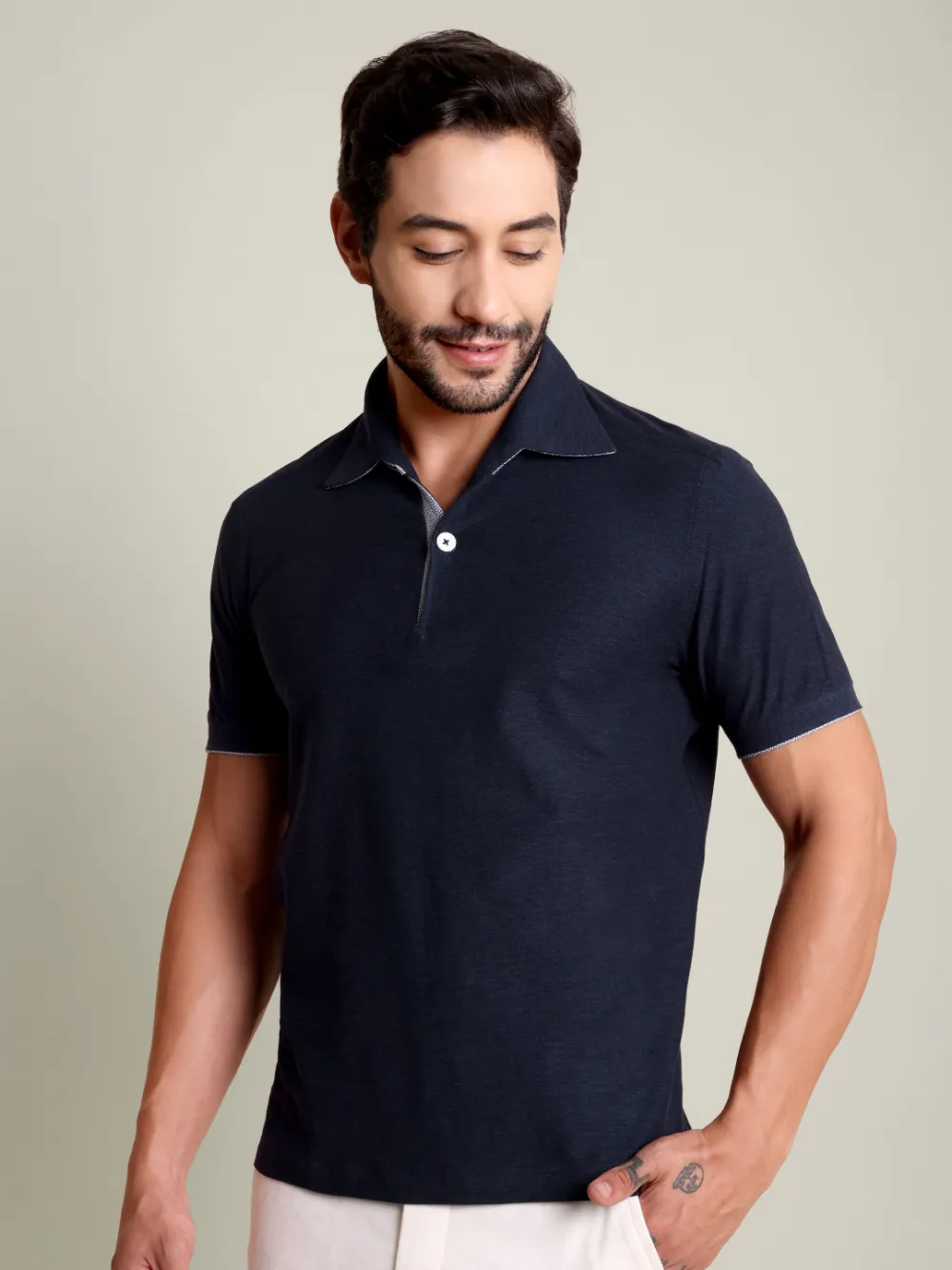 Ritz Exclusive: Night Sky One-Piece Collar Smart Polo Shirt