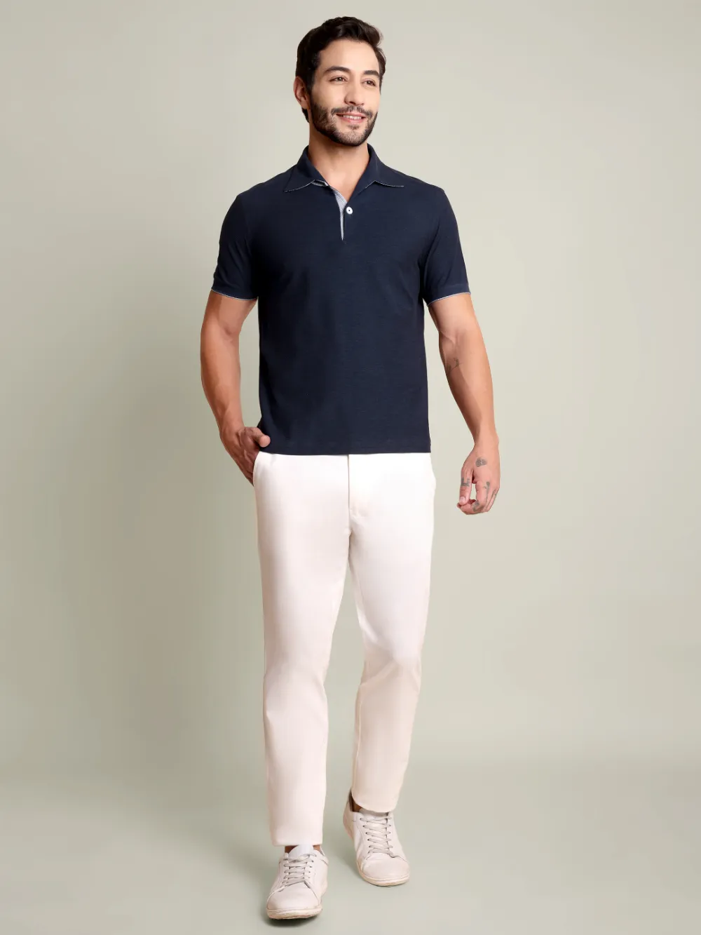 Ritz Exclusive: Night Sky One-Piece Collar Smart Polo Shirt