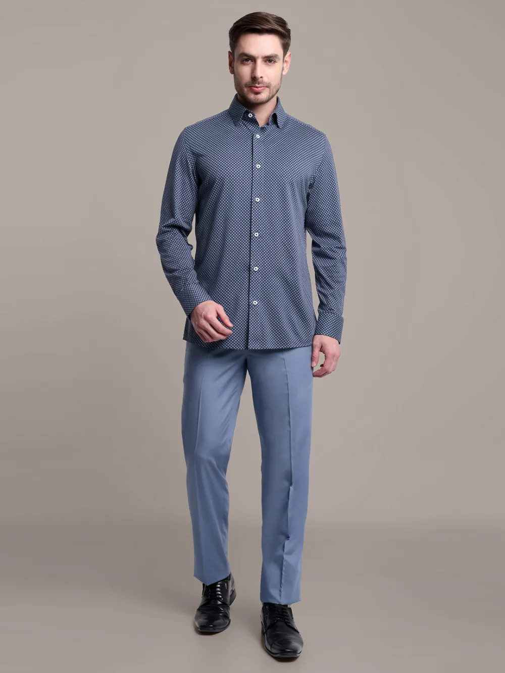 Non-Iron Stretch Cotton Snow Petals Shirt