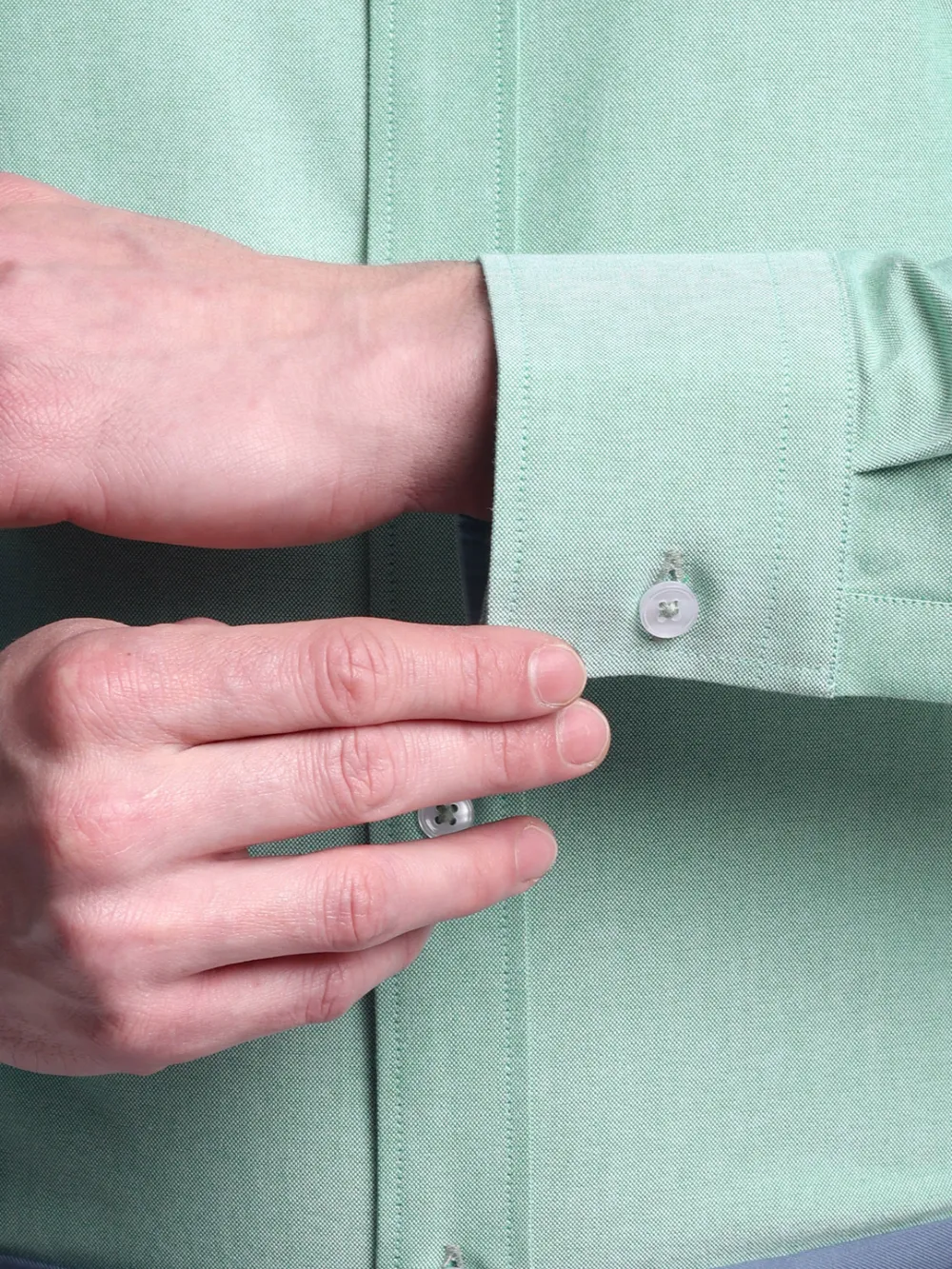 Oxford Button down Collar Shirt - Green
