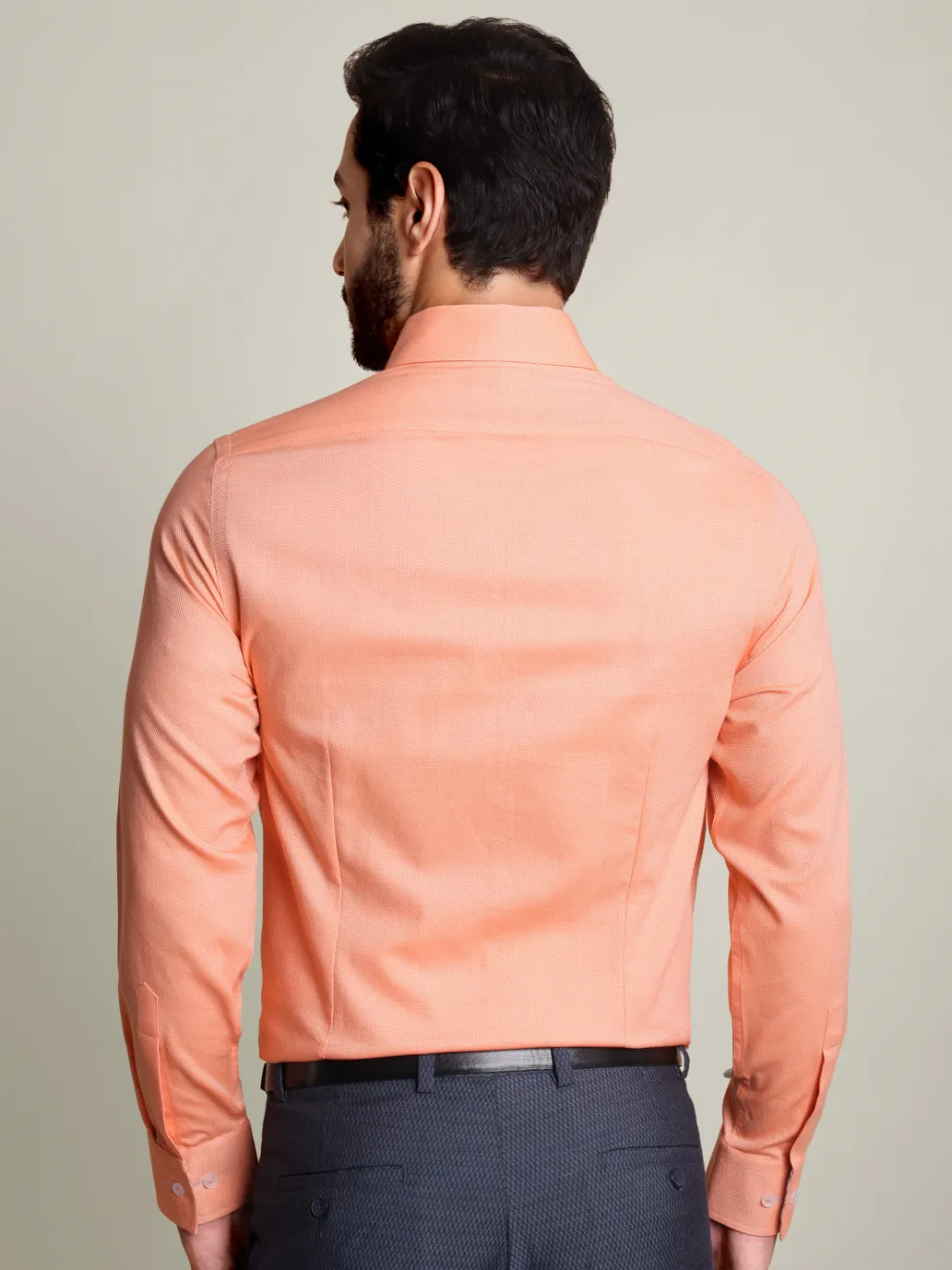 Pure Cotton Non Iron Tuscan Shirt - Dobby Weave