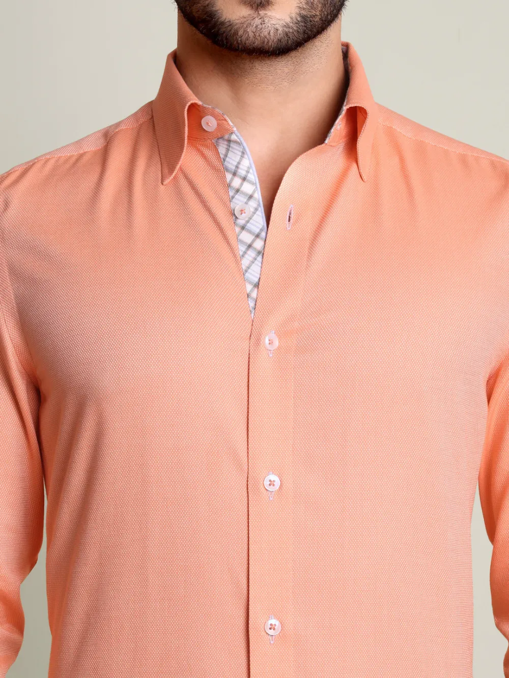 Pure Cotton Non Iron Tuscan Shirt - Dobby Weave