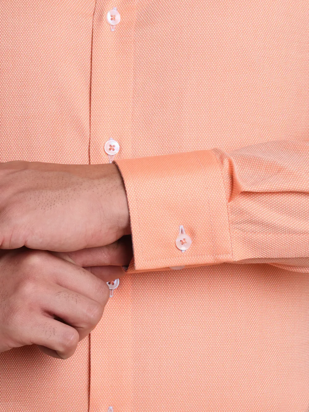 Pure Cotton Non Iron Tuscan Shirt - Dobby Weave