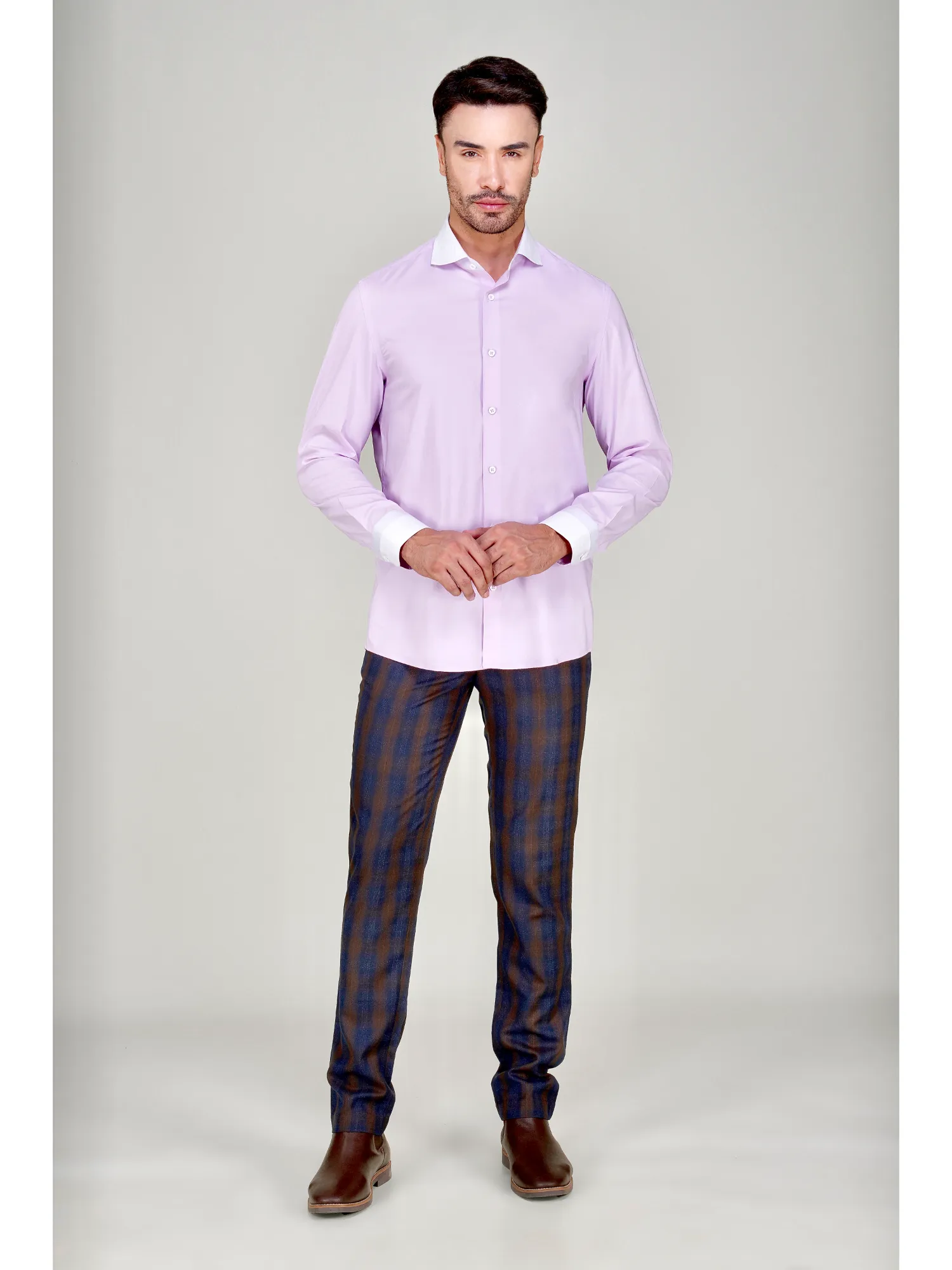 Cotton blend Non Iron Stretch Pink Winchester Shirt