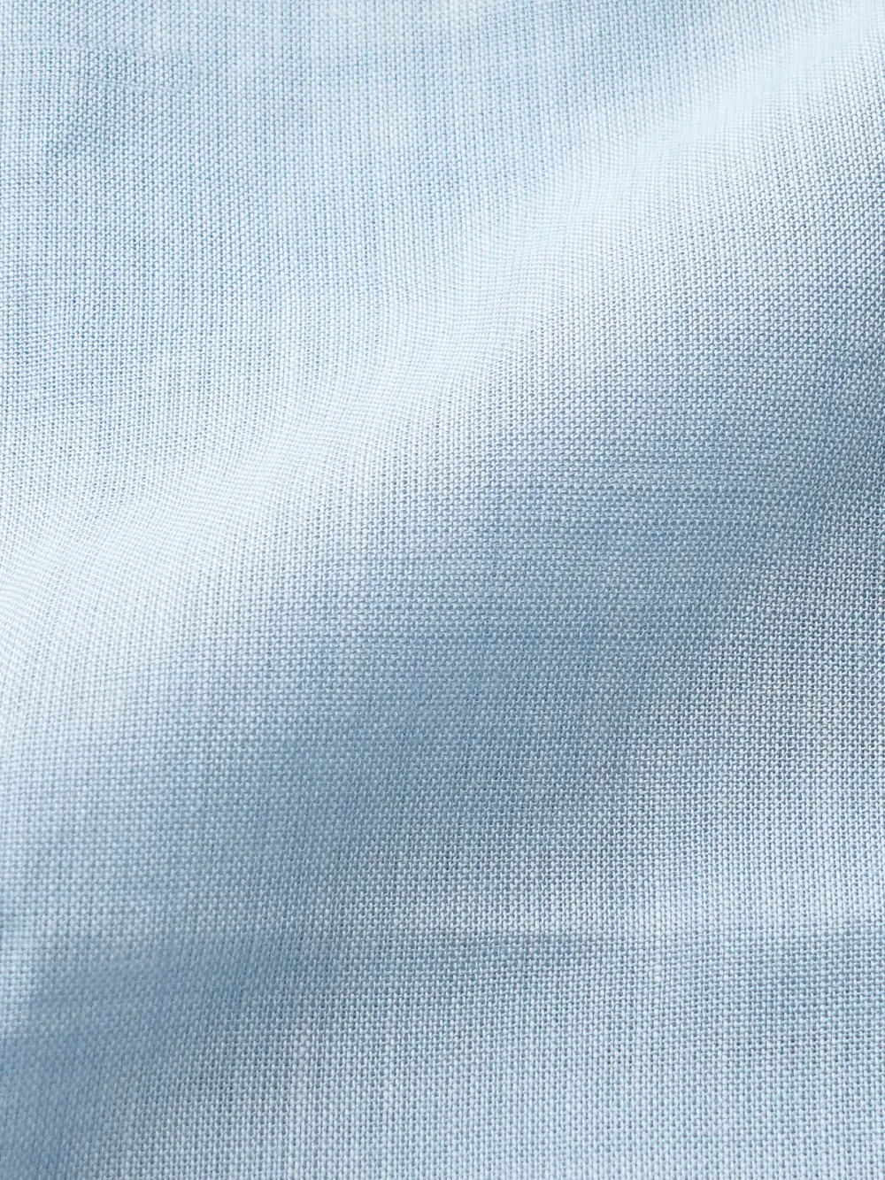 Sustainable - 100% Hemp Plain Aquamarine Shirt with Out-Stitch