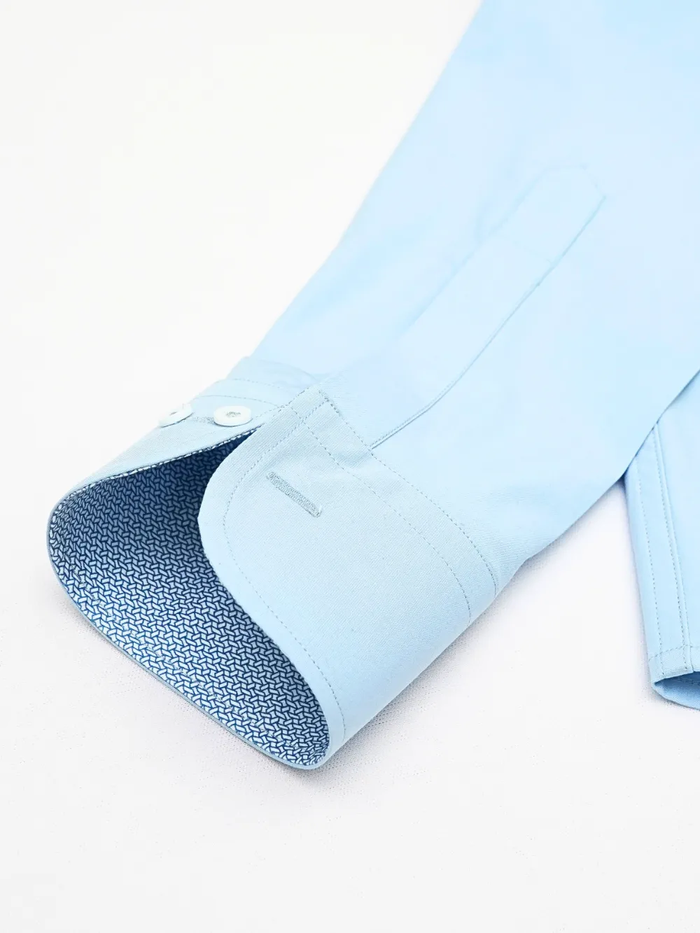 Non-Iron Stretch Bamboo Blue Shirt