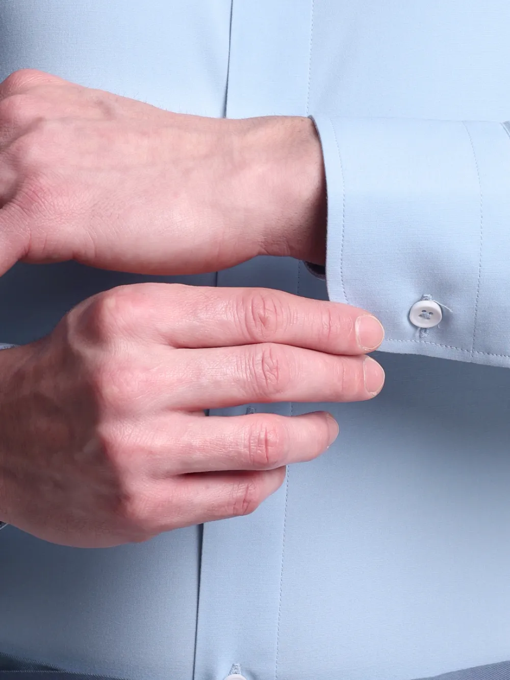 Non-Iron Stretch Bamboo Blue Shirt
