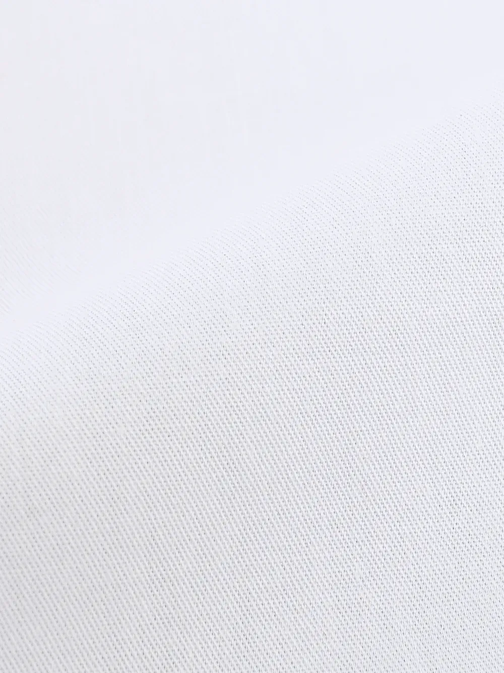 White Shirt with Signature Satin California Collar - Butterflies