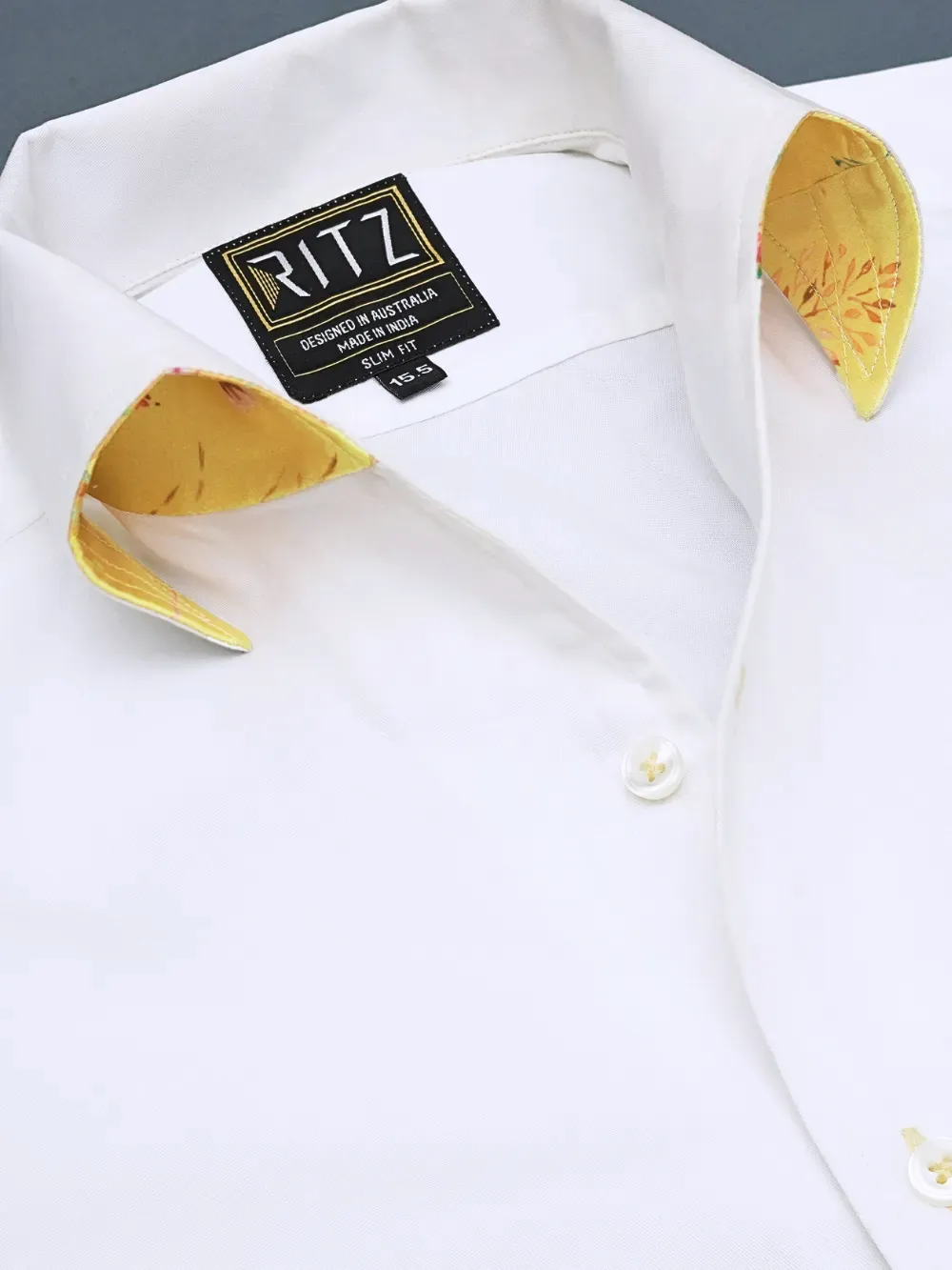 Signature Satin One Piece California Collar Shirt- Sienna