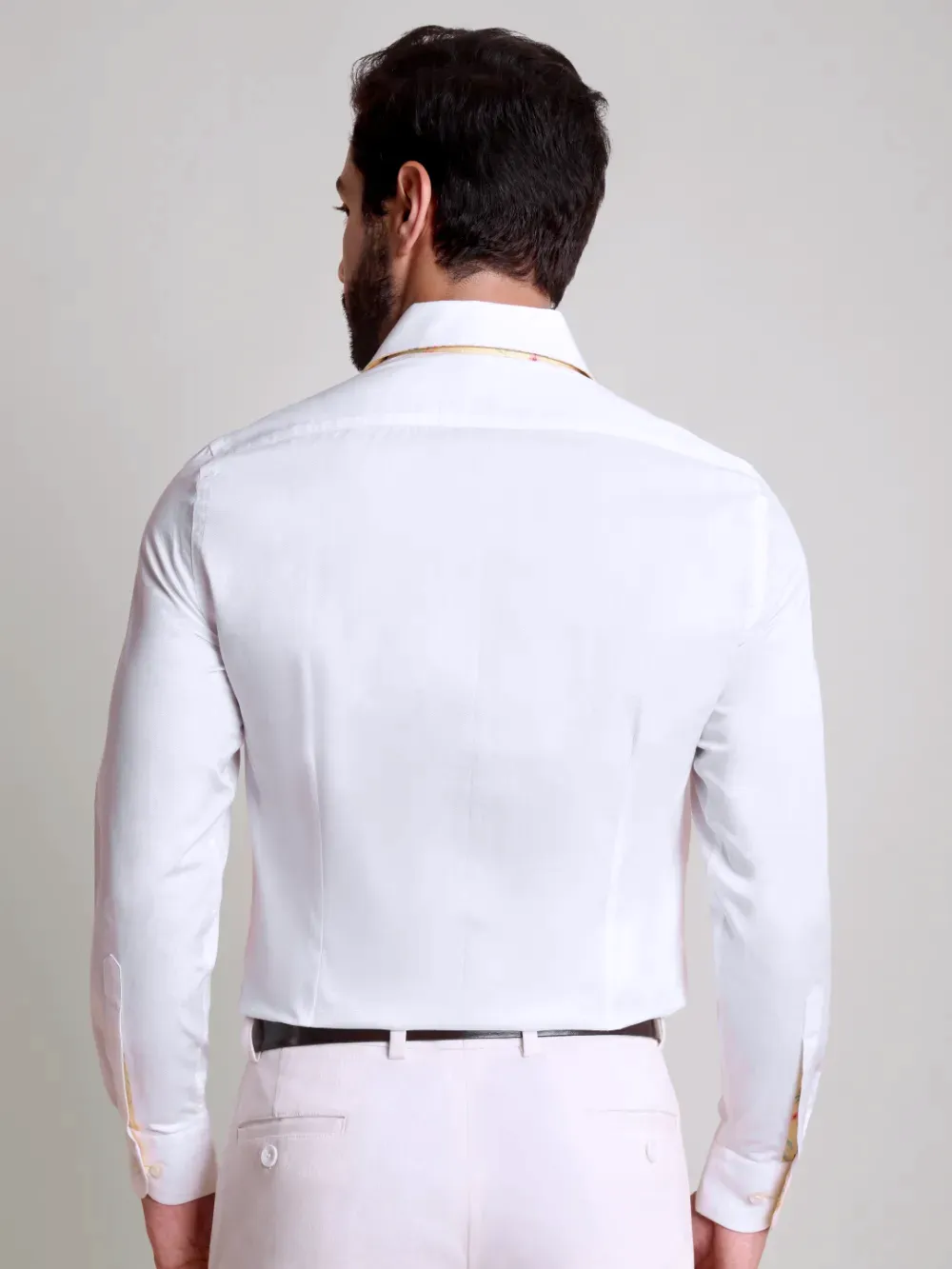 Signature Satin One Piece California Collar Shirt- Sienna