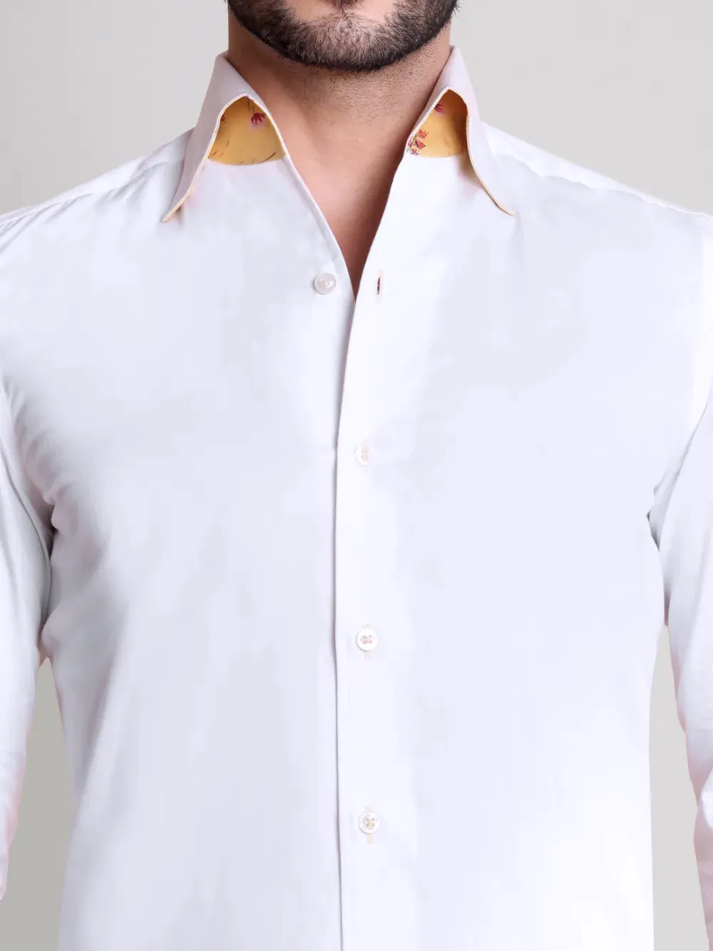 Signature Satin One Piece California Collar Shirt- Sienna