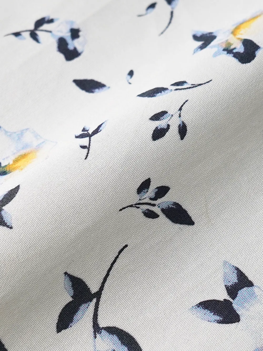 Pure Cotton Notte Fiorita Shirt- Twill Weave