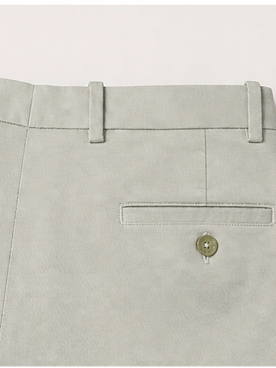 Cotton Chino with Jacquard Weave and Extra Stretch - Light Pistachio