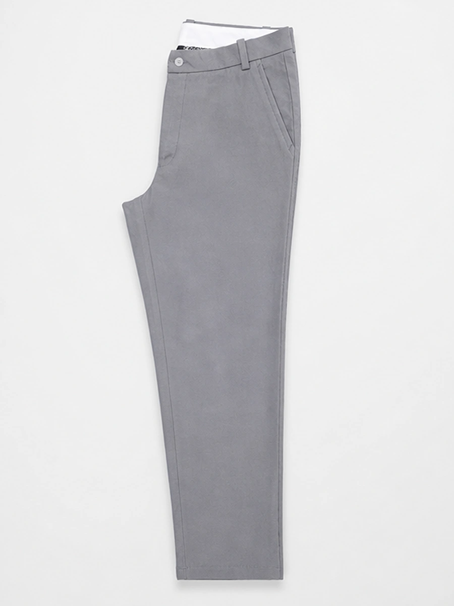 Cotton Chino with Box Weave and Extra Stretch - Moonstone Gray