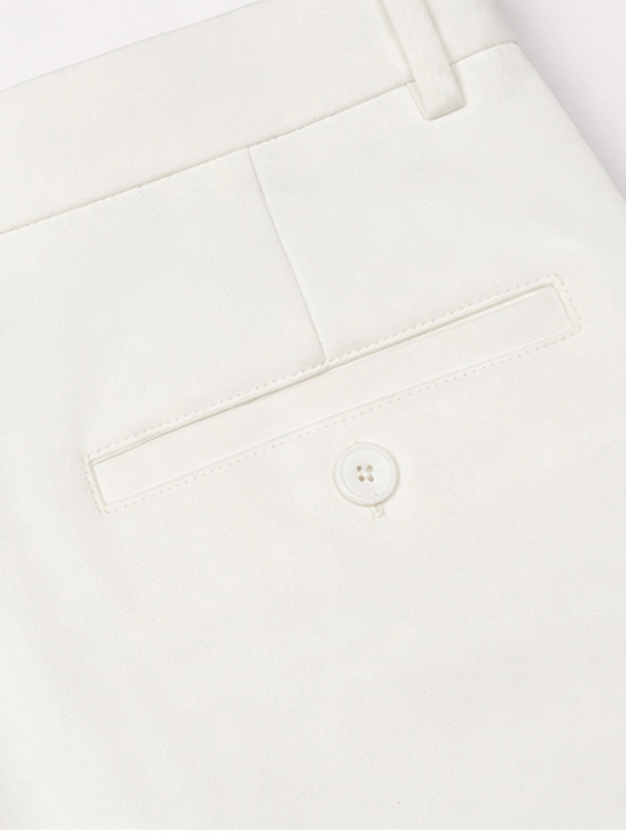 Cotton Chino with Twill Weave and Extra Stretch - Off White