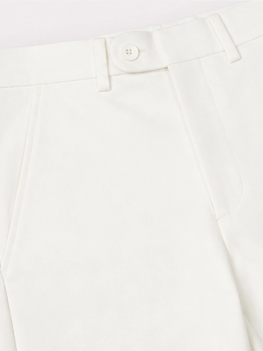 Cotton Chino with Twill Weave and Extra Stretch - Off White