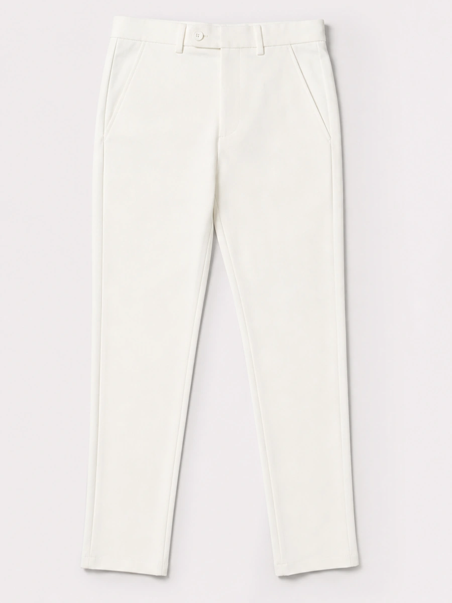 Cotton Chino with Twill Weave and Extra Stretch - Off White