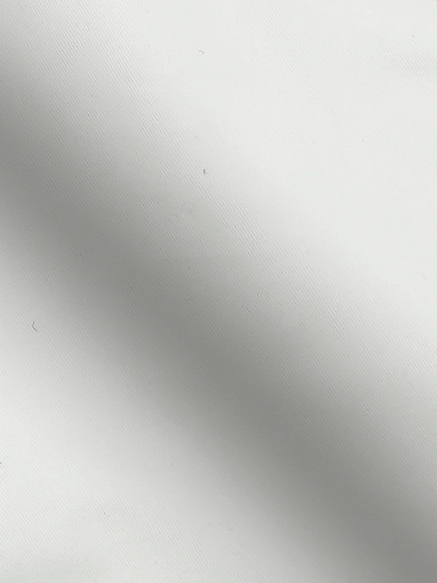 Cotton Chino with Twill Weave and Extra Stretch - White