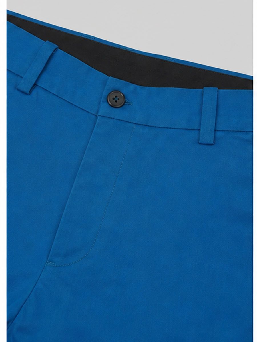 Cotton Chino with Plain Weave and Extra Stretch - Sea Blue