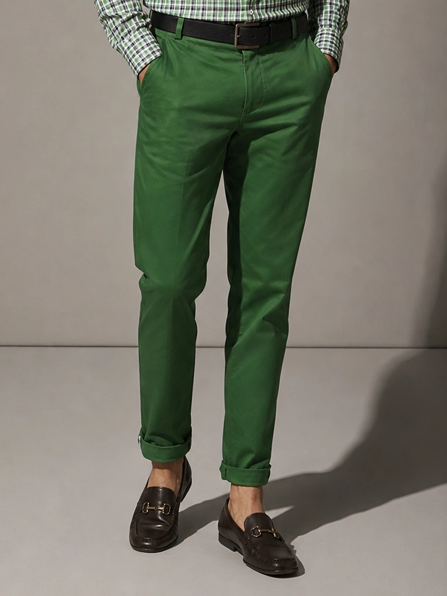 Pure Cotton Olive Designer Pair