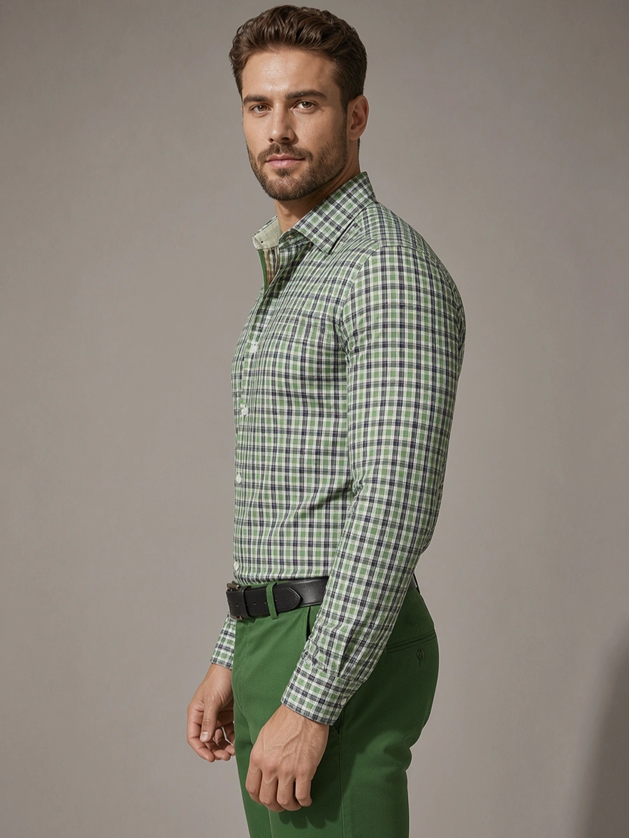 Pure Cotton Olive Designer Pair
