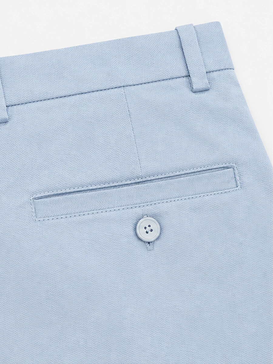Hemp Shirt and Cotton Chino Pair – Blue and Burgundy