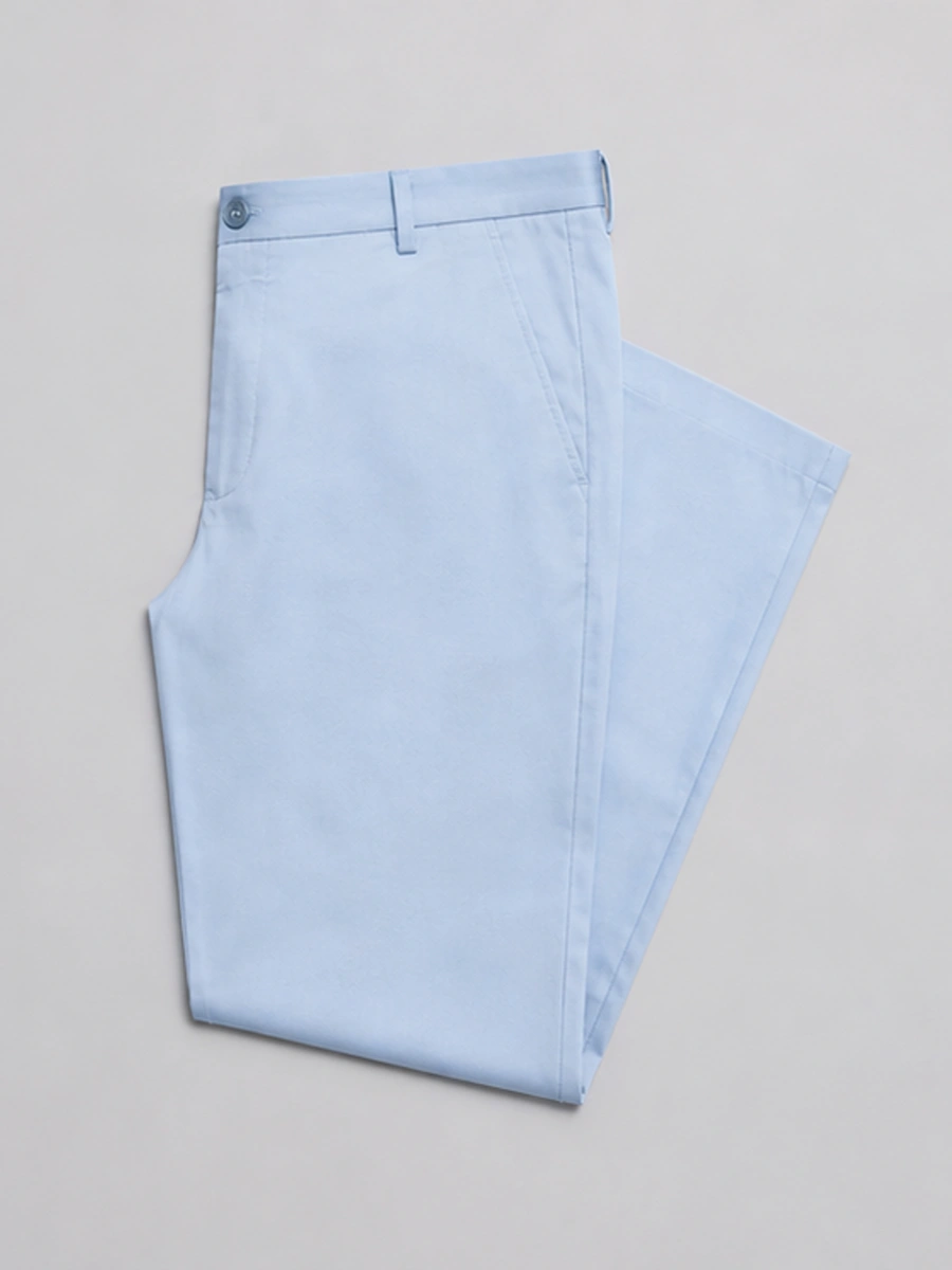 Hemp Shirt and Cotton Chino Pair – Blue and Burgundy