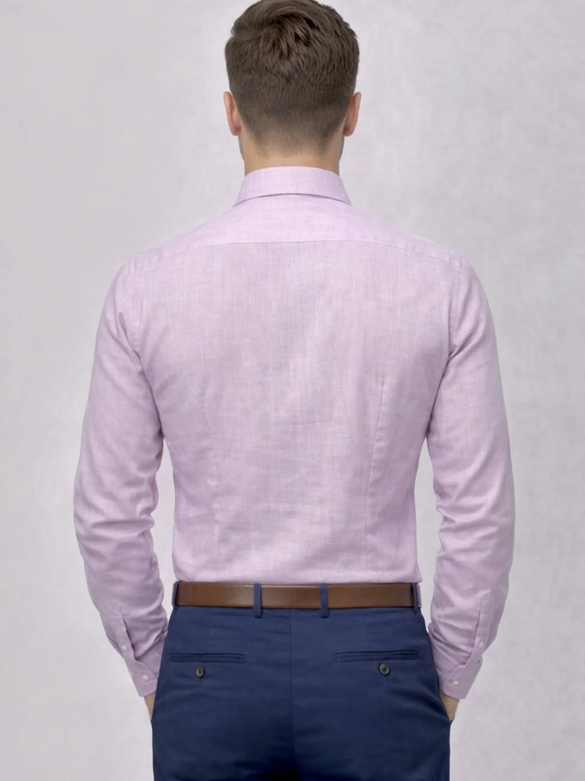 Pure Linen Joyful Pink Shirt