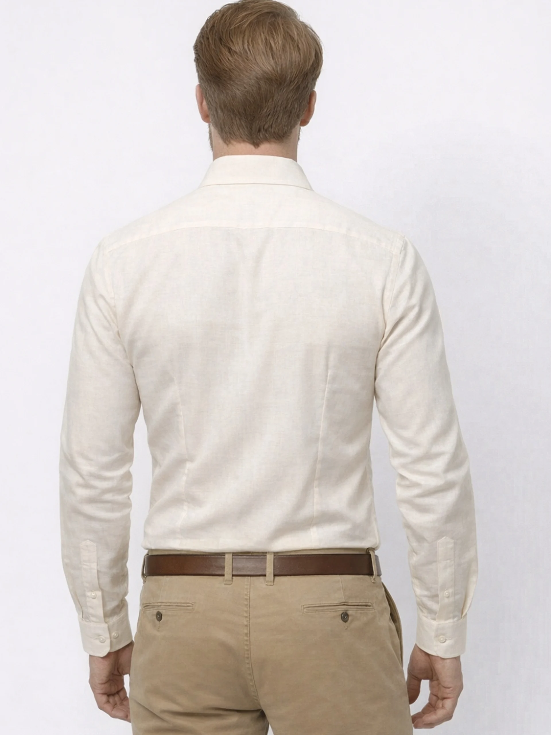 Pure Linen Shirt - Light Fawn