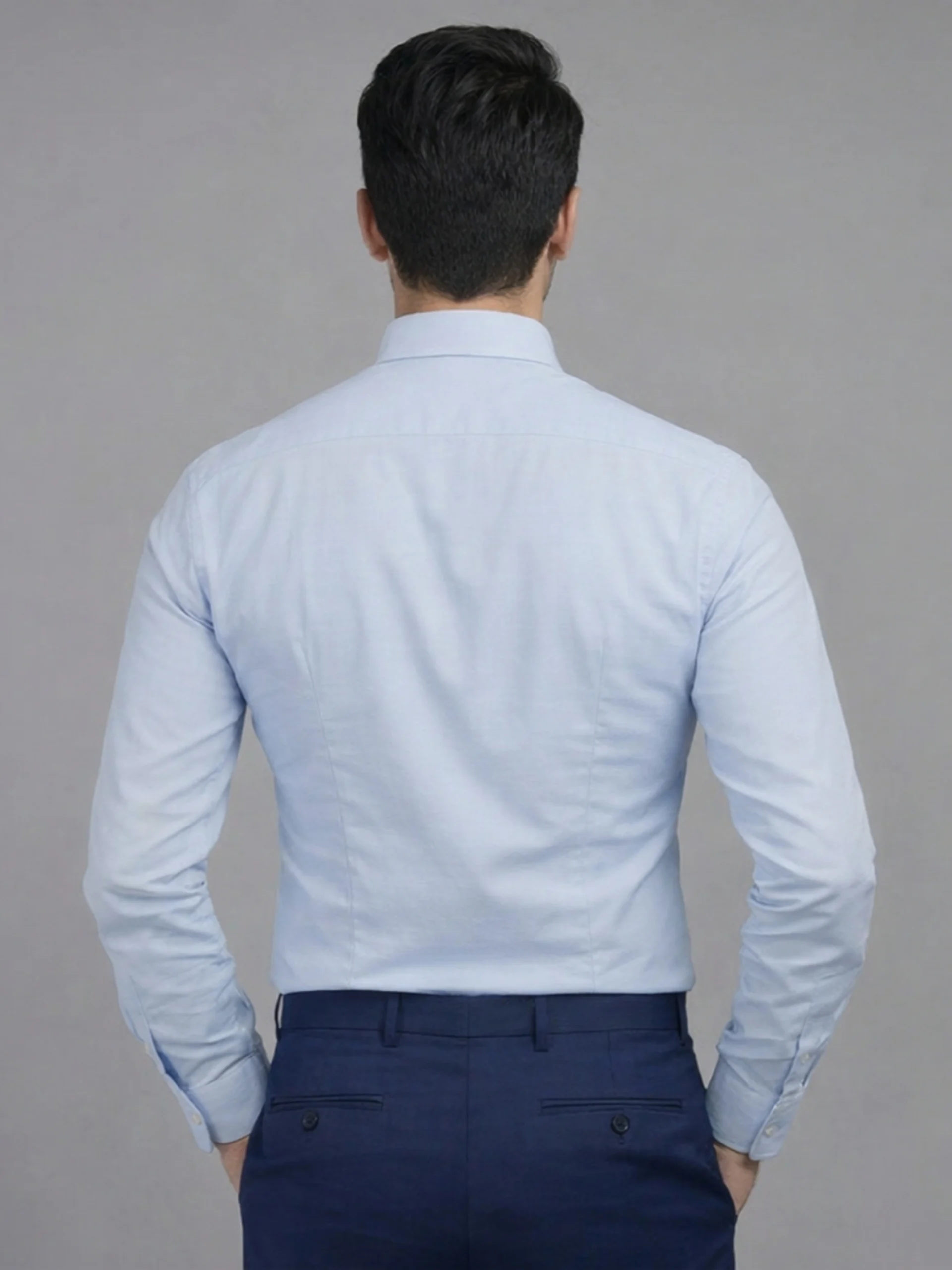 Oxford Button down Collar Shirt - Sky Blue