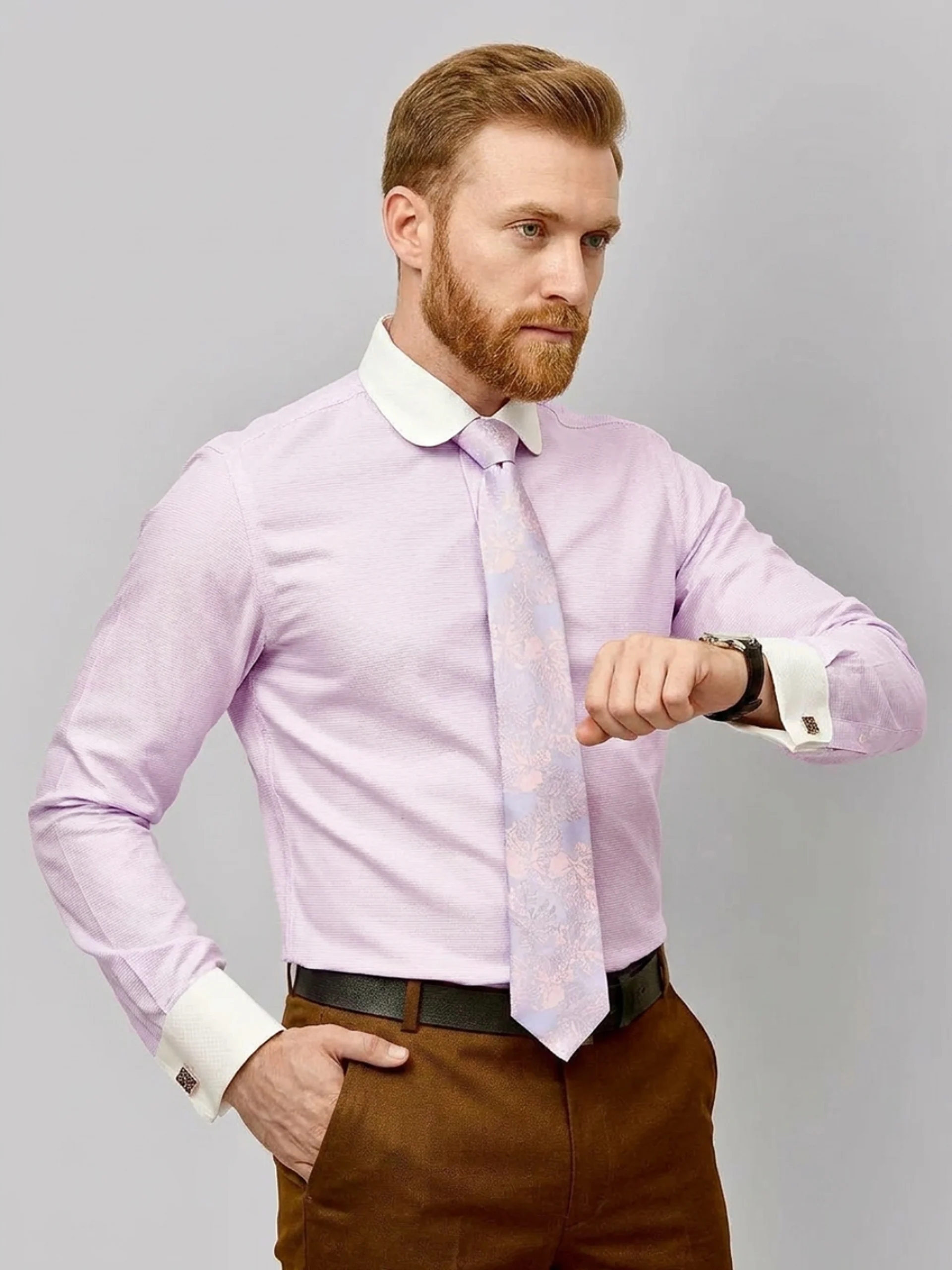 Non-Iron Pure Cotton Light Pink Winchester Shirt